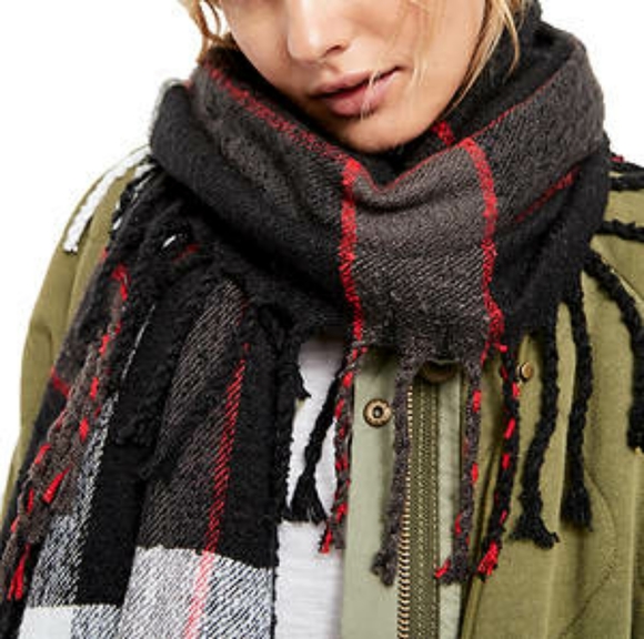 Free People Accessories - Free People - Valley Plaid Print Scarf